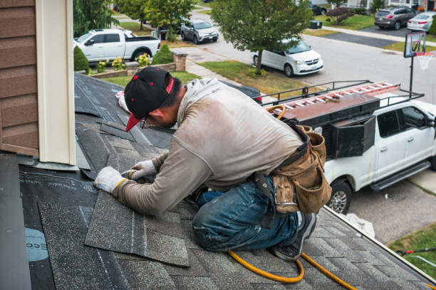Professional Roofing technician working in Crum, WV